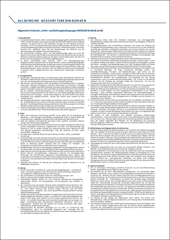 METZLER AGB
