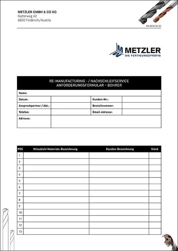 Nachschärfservice MMC