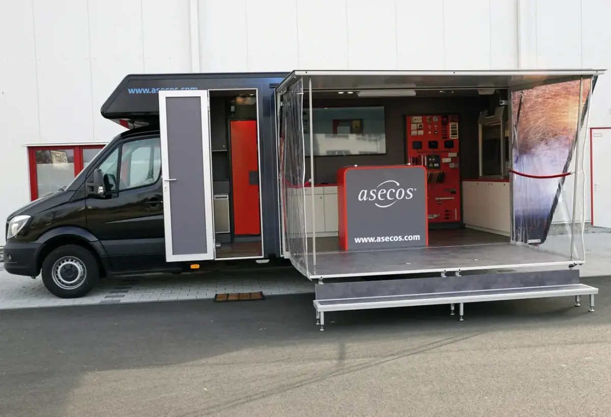 asecos mobil Aufbau