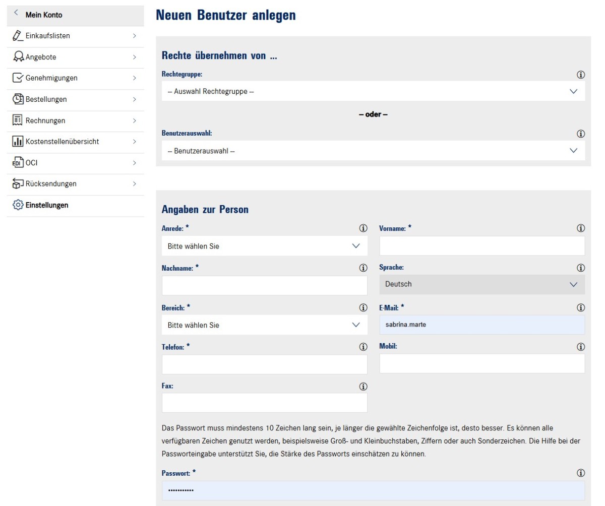 Mehrbenutzerverwaltung